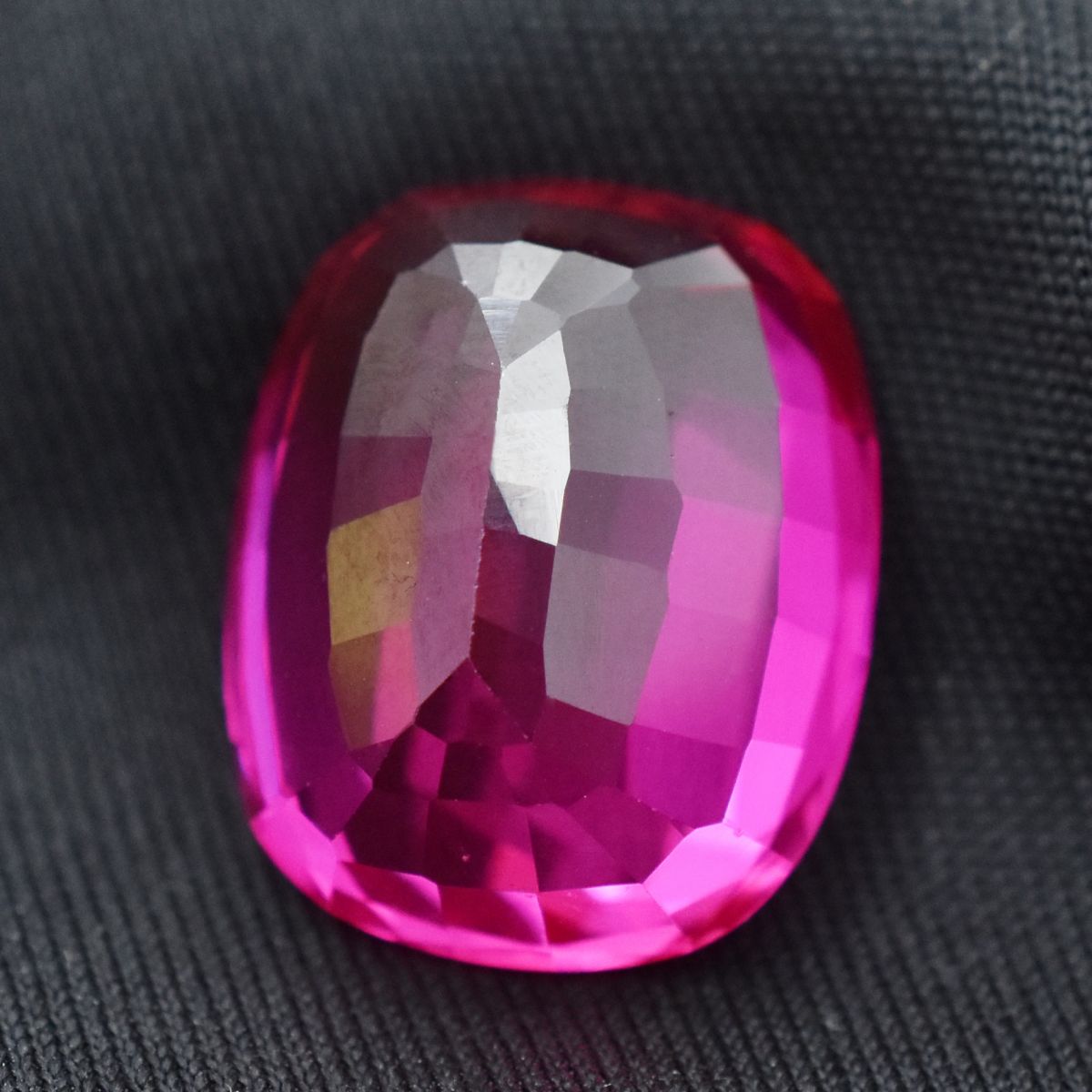 CERTIFIED Pink Sapphire 26.65 Carat Cushion Cut Ring Size Real Loose Gemstone