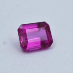 Ceylon Sapphire Pink Emerald Cut Loose Gemstone 11.05 Ct Natural CERTIFIED