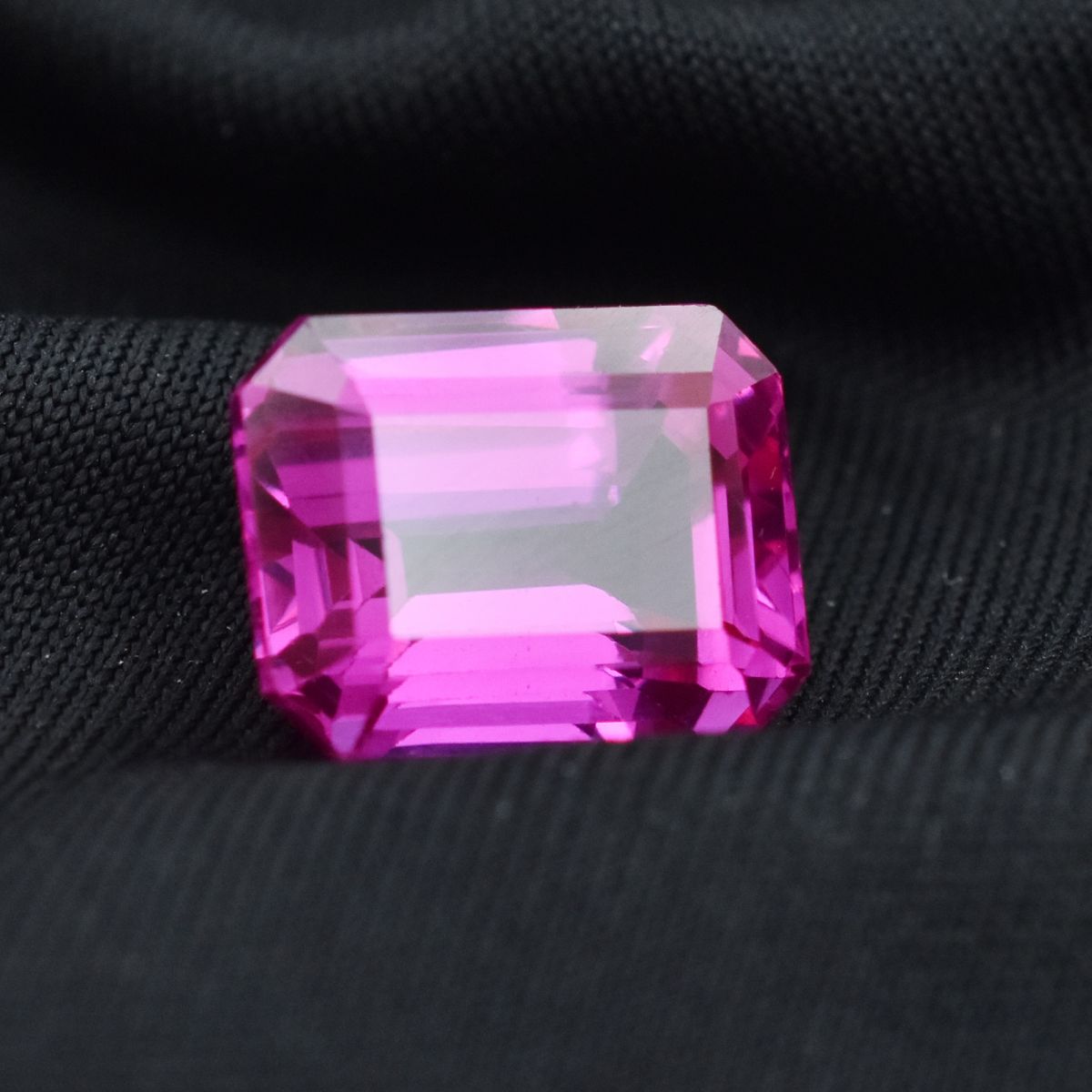 Ceylon Sapphire Pink Emerald Cut Loose Gemstone 11.05 Ct Natural CERTIFIED