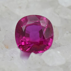 14.75 Ct Square Cushion Ring Size Natural Pink Sapphire Loose Gemstone CERTIFIED