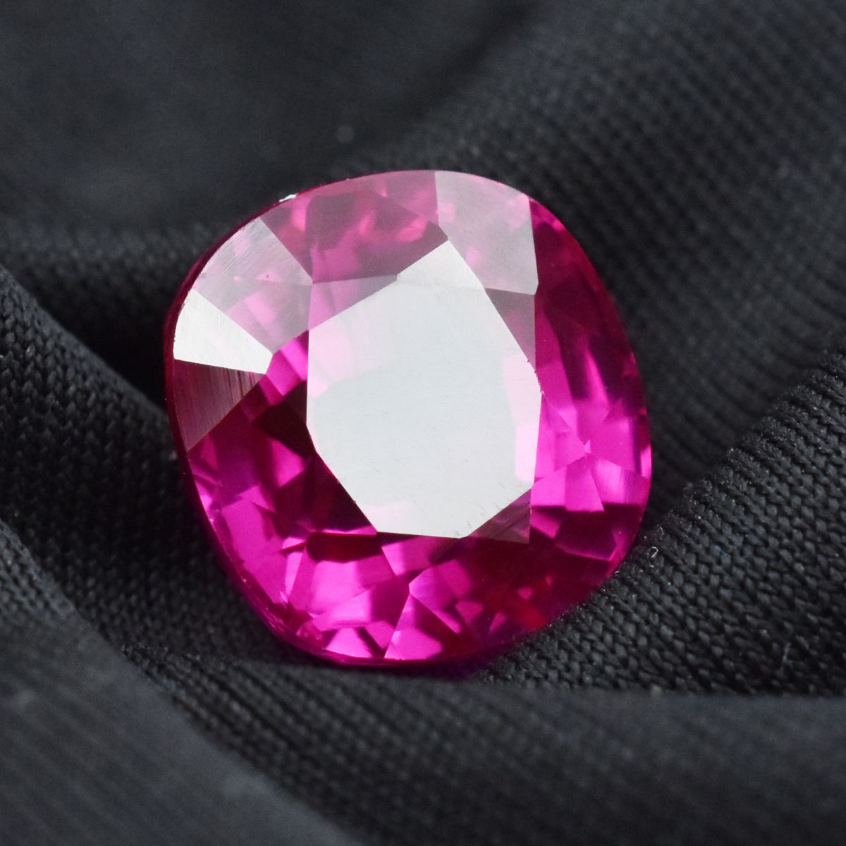 14.75 Ct Square Cushion Ring Size Natural Pink Sapphire Loose Gemstone CERTIFIED