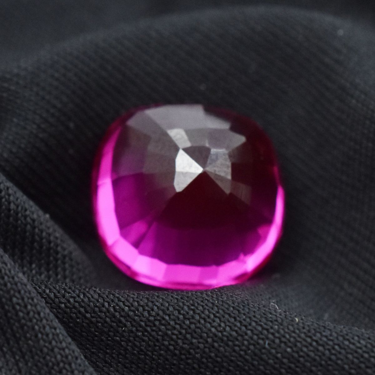 14.75 Ct Square Cushion Ring Size Natural Pink Sapphire Loose Gemstone CERTIFIED