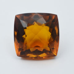 Square Cushion Cut Lab-Created Orange Topaz 77.35 Ct CERTIFIED Loose Gemstone