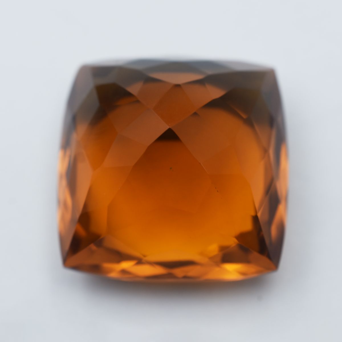 Square Cushion Cut Lab-Created Orange Topaz 77.35 Ct CERTIFIED Loose Gemstone