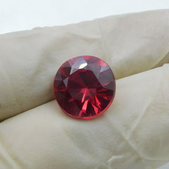 Orange Round Shape 9.75 Ct Natural Ceylon Sapphire CERTIFIED Loose Gemstone