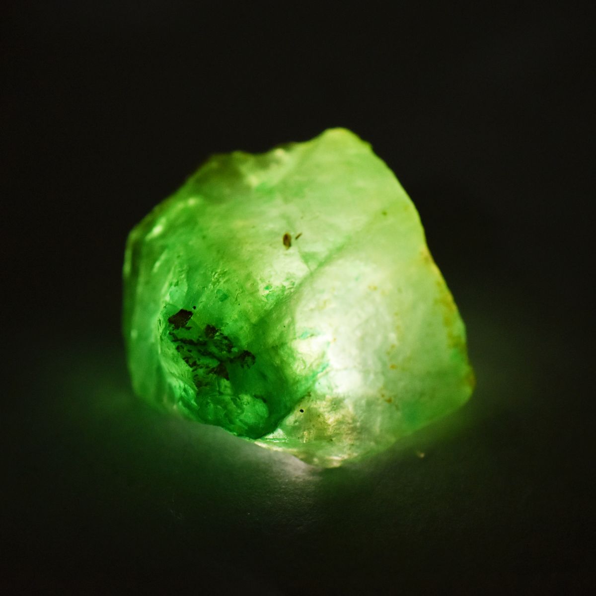 Rare 112 Ct Natural Green Emerald Raw Rough CERTIFIED Uncut Raw LOOSE Gemstone