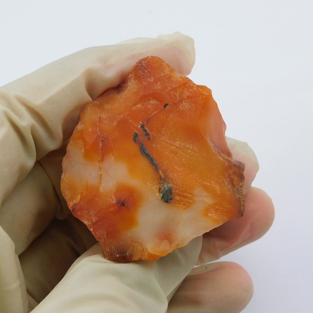 Earth Mined Natural Orange Sapphire 145 Ct Uncut Rough Loose Gemstone CERTIFIED