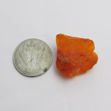 Earth Mined Natural Orange Sapphire 51.3 Ct Uncut Rough CERTIFIED Loose Gemstone