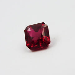 6.05 Ct Natural AA+ CERTIFIED Ruby Bloody Red Square Cut Loose Gemstone