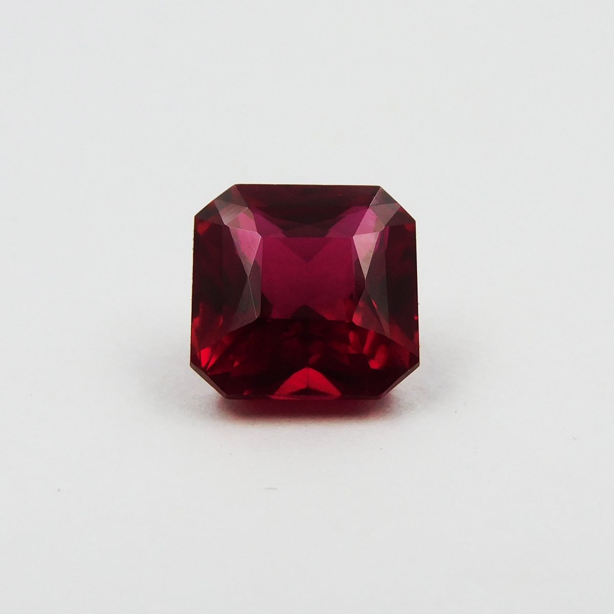 6.05 Ct Natural AA+ CERTIFIED Ruby Bloody Red Square Cut Loose Gemstone