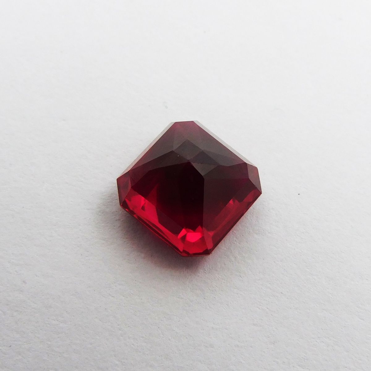 6.05 Ct Natural AA+ CERTIFIED Ruby Bloody Red Square Cut Loose Gemstone