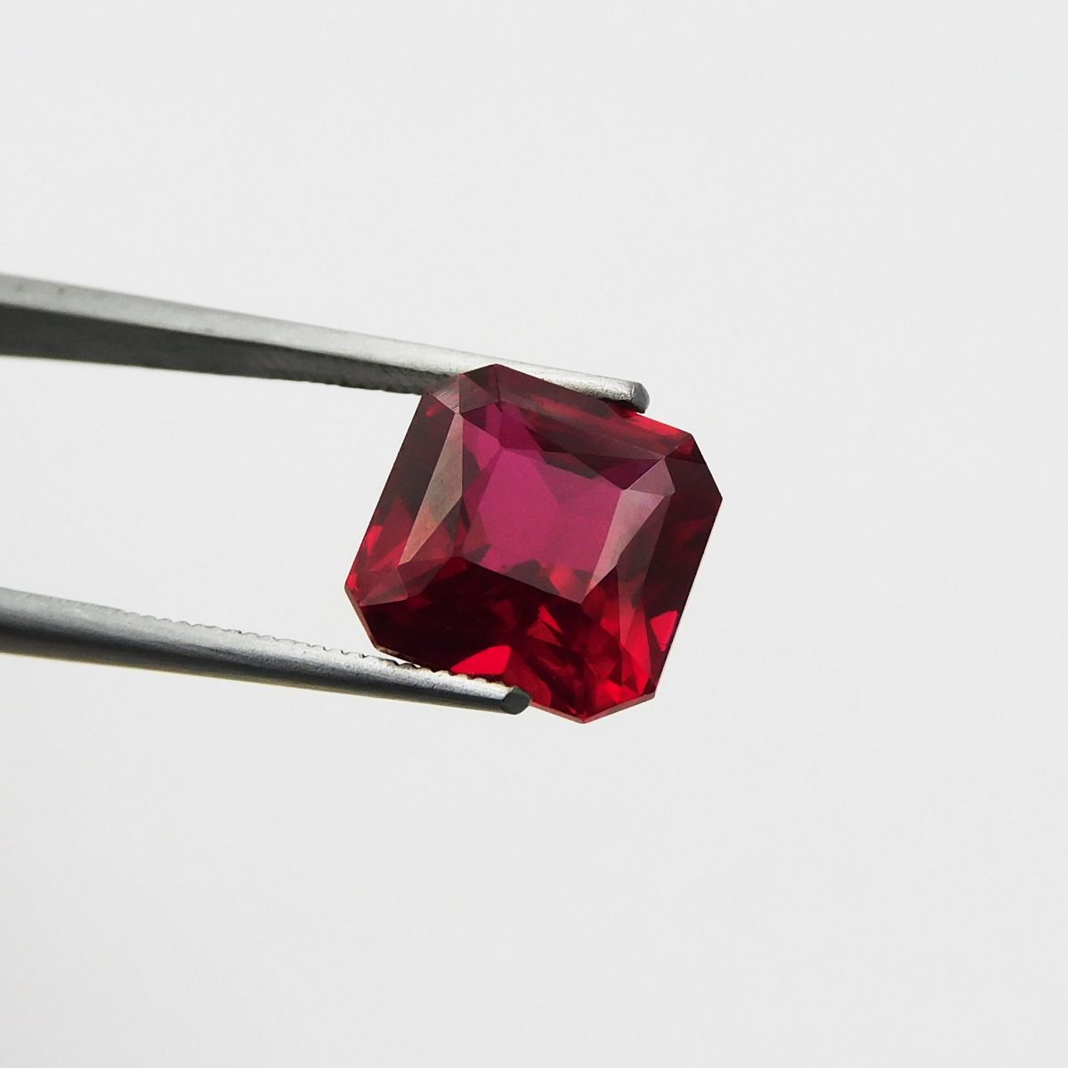 6.05 Ct Natural AA+ CERTIFIED Ruby Bloody Red Square Cut Loose Gemstone