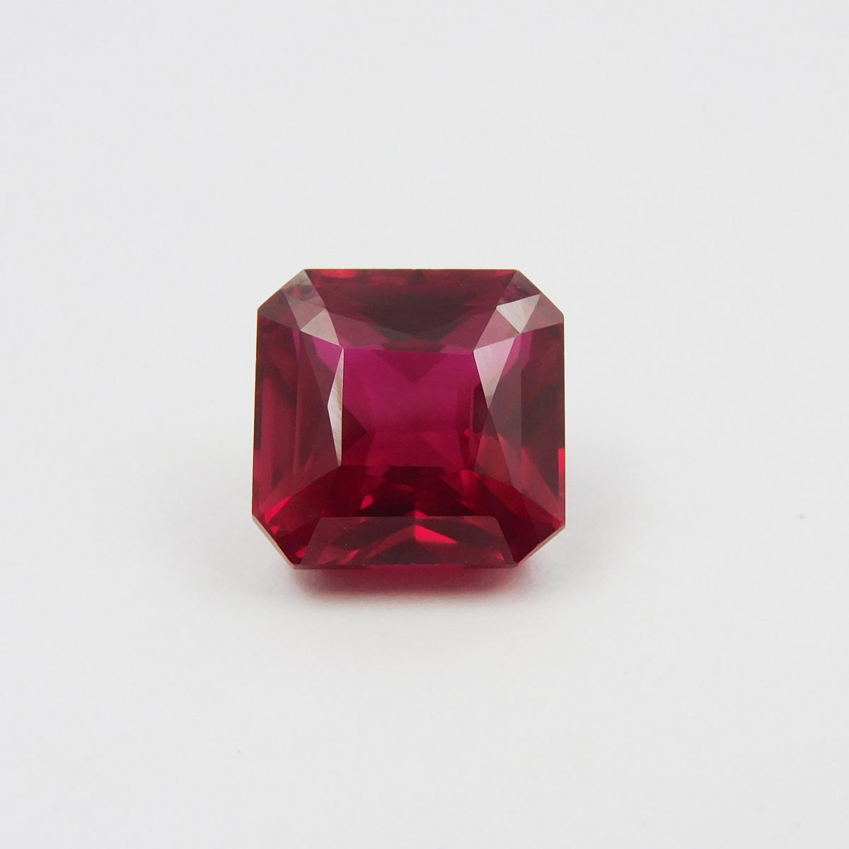 Extremely Rare 12.40 Ct Natural Red Ruby Square Shape CERTIFIED Loose Gemstone