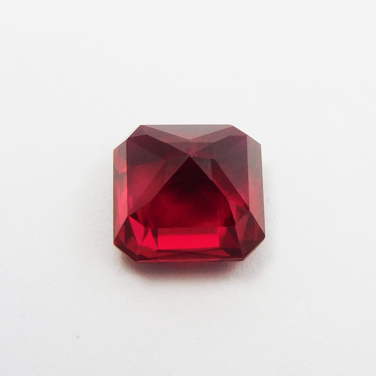 Extremely Rare 12.40 Ct Natural Red Ruby Square Shape CERTIFIED Loose Gemstone