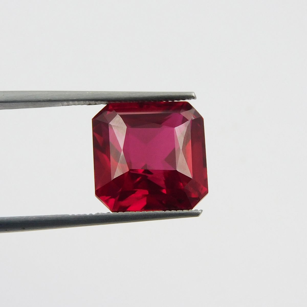 Extremely Rare 12.40 Ct Natural Red Ruby Square Shape CERTIFIED Loose Gemstone