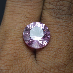 Natural Padparadscha Sapphire 7.25 Carat Round Cut CERIFIED Best Loose Gemstone