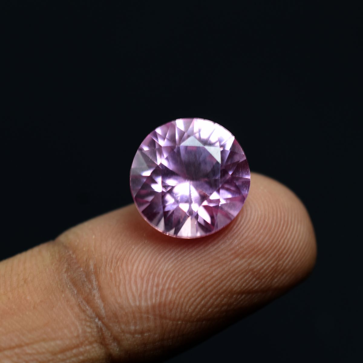 Natural Padparadscha Sapphire 7.25 Carat Round Cut CERIFIED Best Loose Gemstone