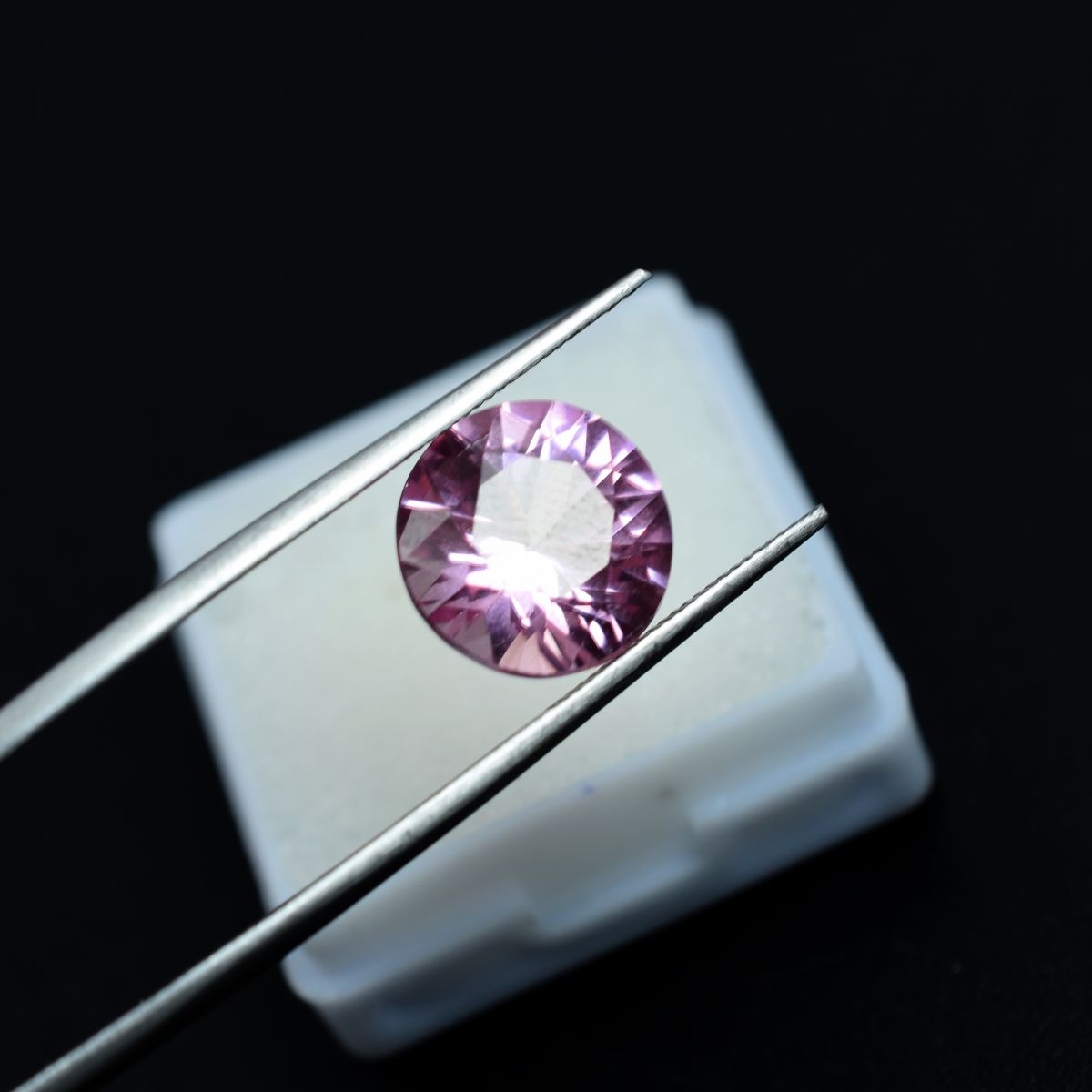 Natural Padparadscha Sapphire 7.25 Carat Round Cut CERIFIED Best Loose Gemstone