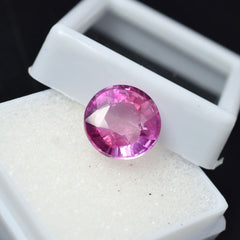 Natural CERTIFIED 5.45 Ct Padparadscha Round Sapphire Ring Size Loose Gemstone