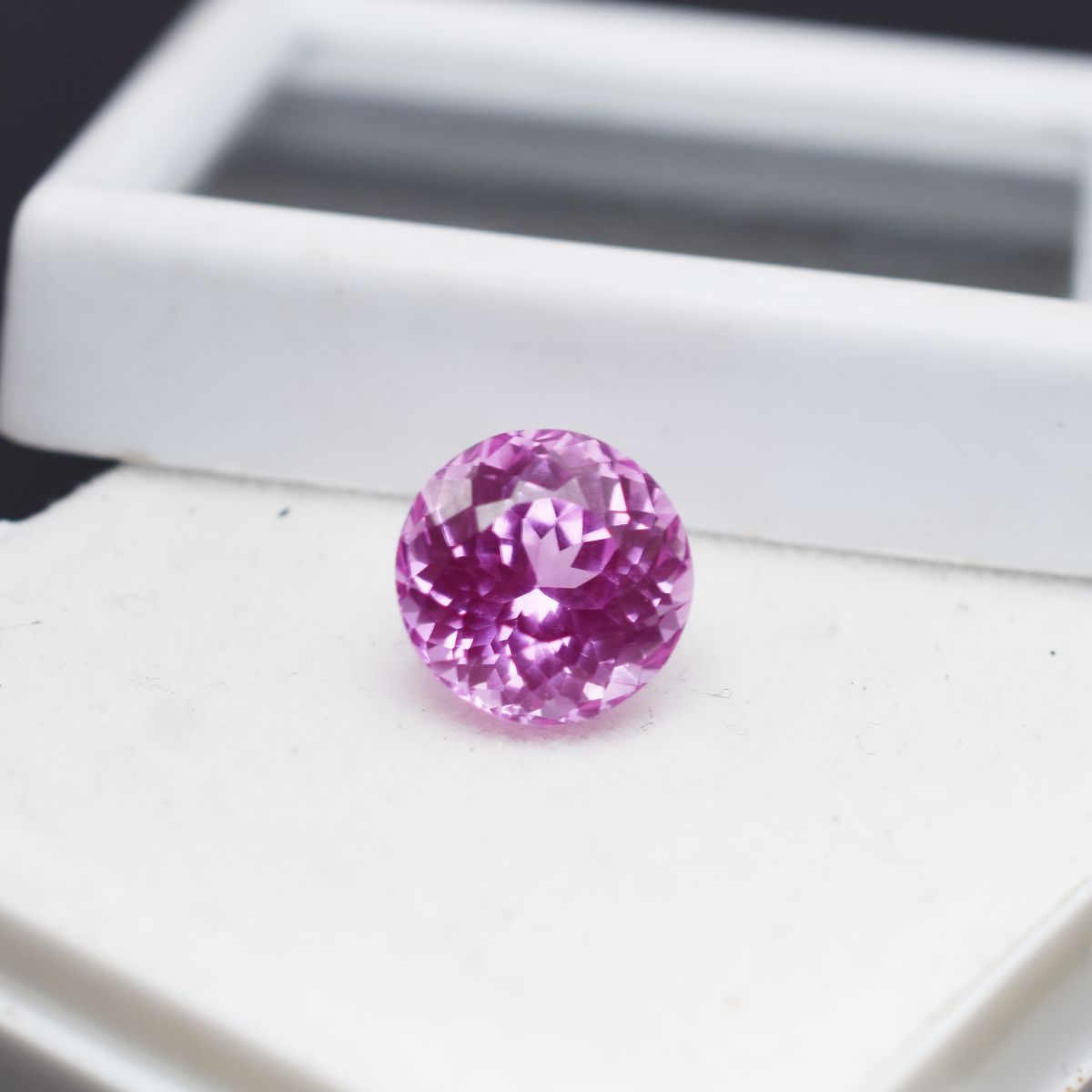 Extremely Rare CERTIFIED Loose Gemstone Natural Pink Sapphire 5.80 Ct Round Cut