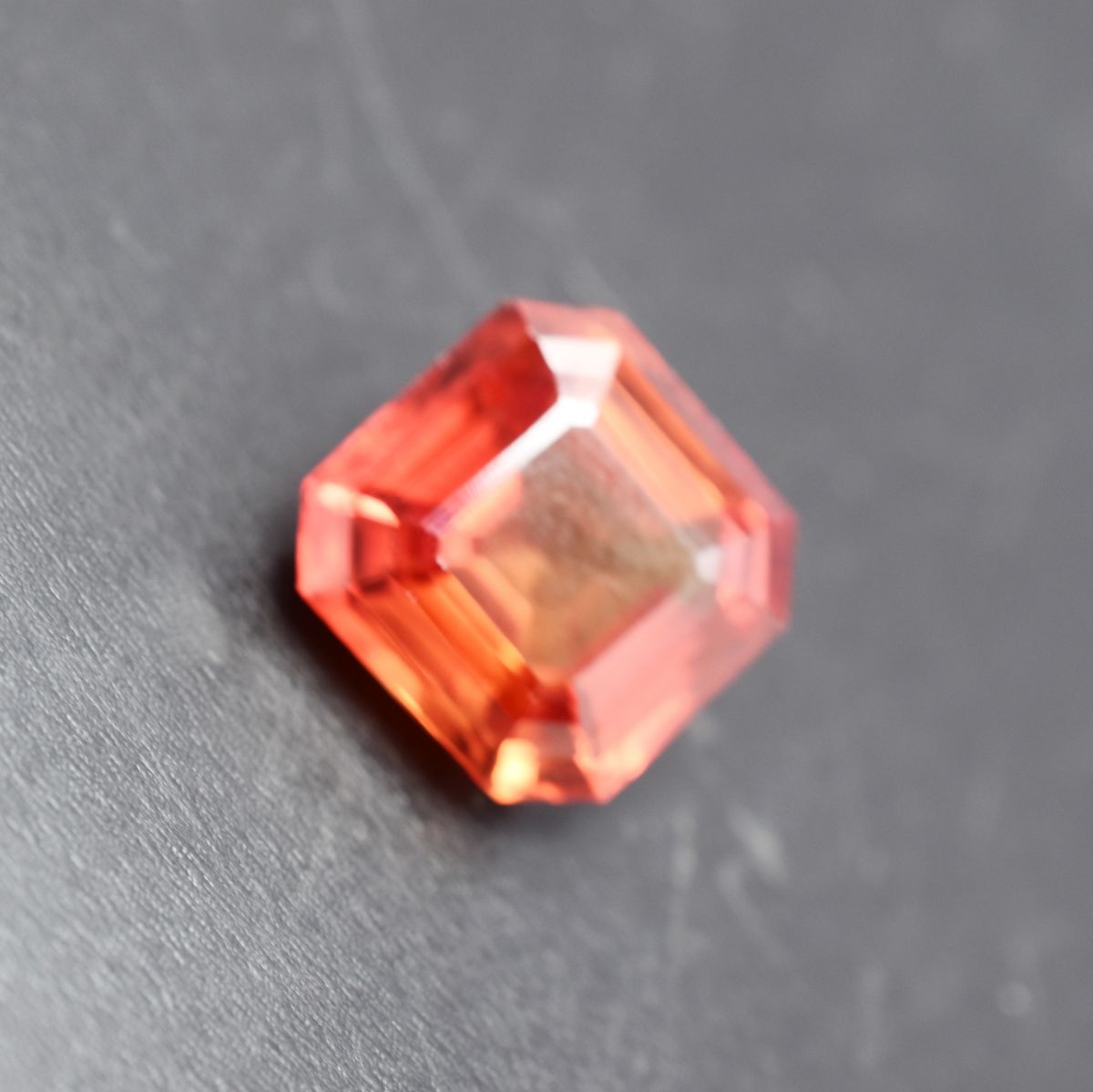 Flawless 9.00 Carat Natural Sapphire Orange Square Cut CERTIFIED Loose Gemstone