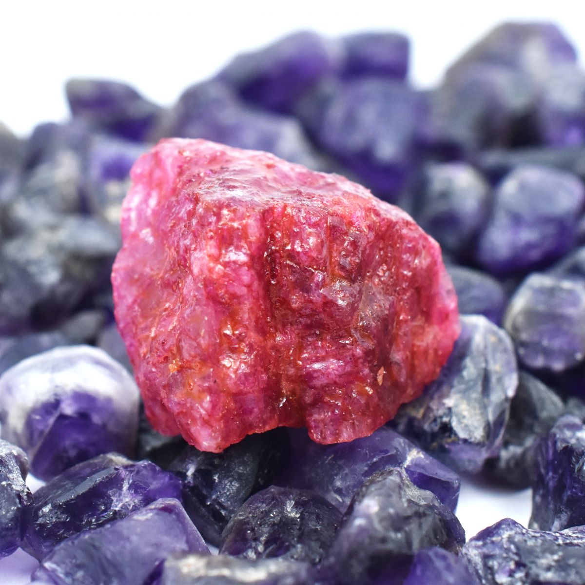 CERTIFIED 5100 Ct Natural Red Ruby Rough Raw Uncut Loose Gemstone Lot
