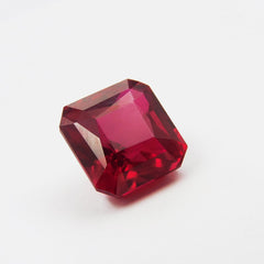 12.40 Ct Natural CERTIFIED Ruby Loose Gemstone Square Shape Bloody Red