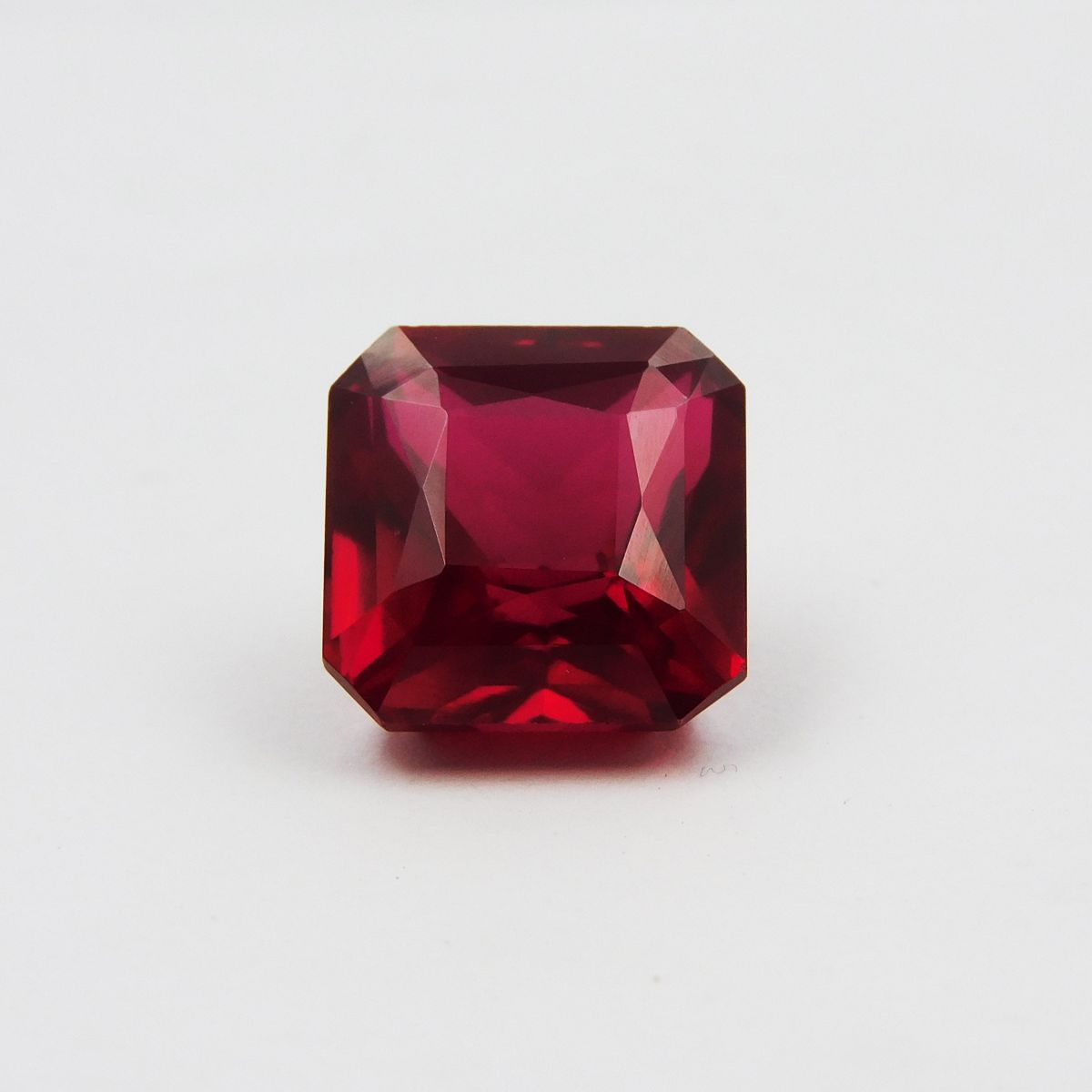 12.40 Ct Natural CERTIFIED Ruby Loose Gemstone Square Shape Bloody Red