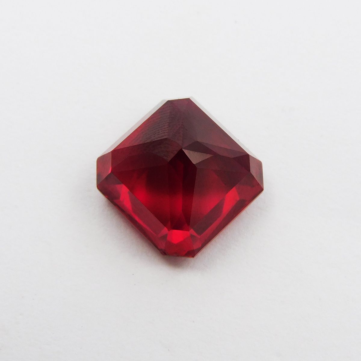 12.40 Ct Natural CERTIFIED Ruby Loose Gemstone Square Shape Bloody Red