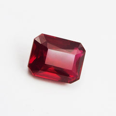 10.05 Ct Natural Ruby Bloody Red CERTIFIED Emerald Shape Loose Gemstone