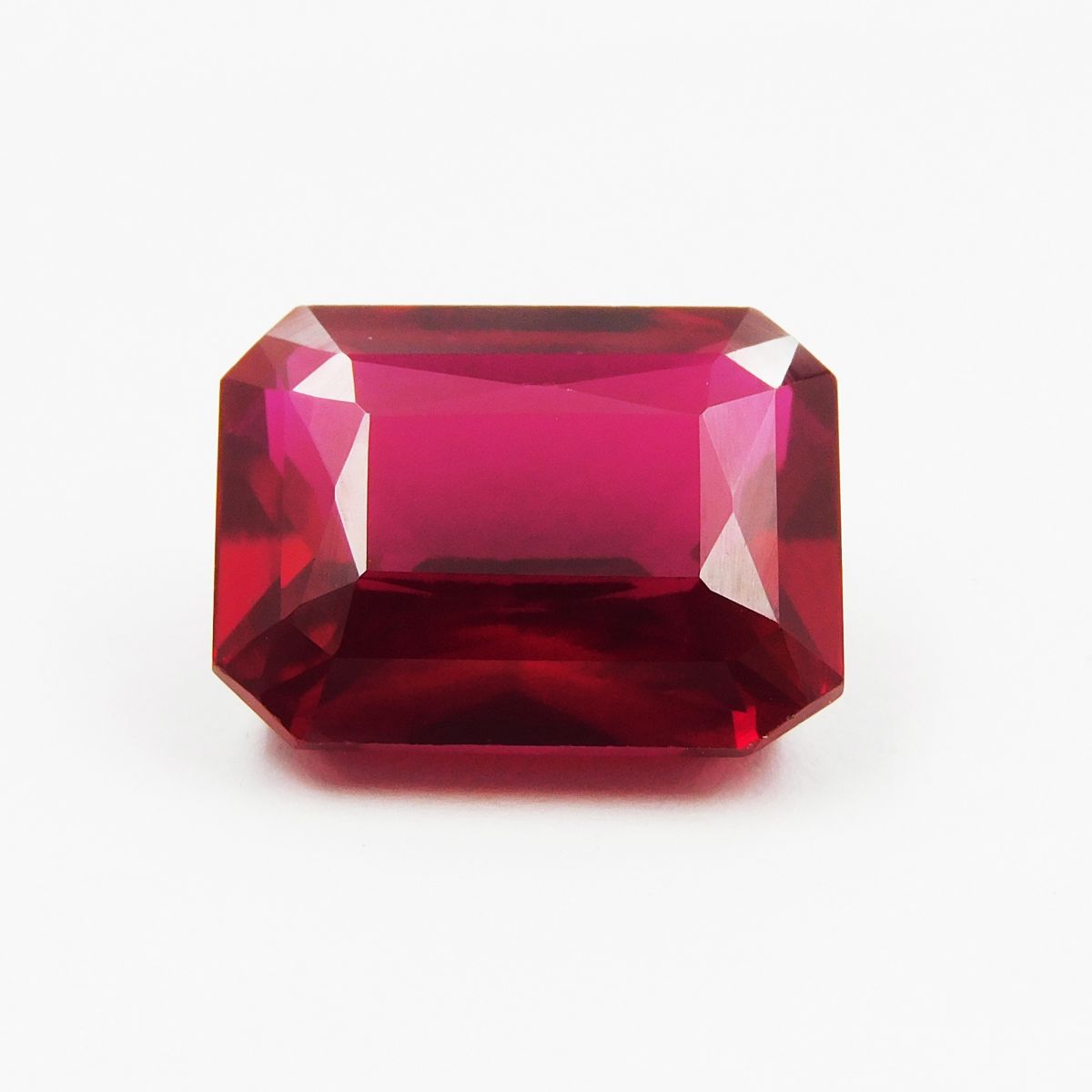 10.05 Ct Natural Ruby Bloody Red CERTIFIED Emerald Shape Loose Gemstone