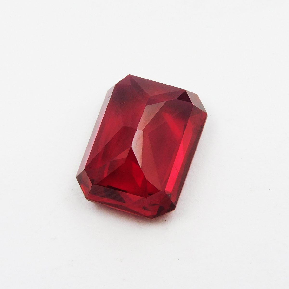 10.05 Ct Natural Ruby Bloody Red CERTIFIED Emerald Shape Loose Gemstone