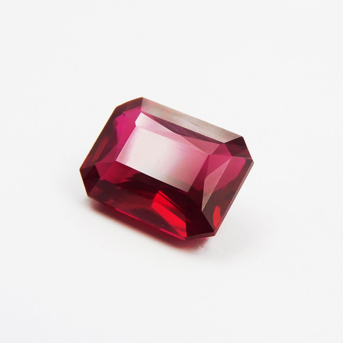 10.05 Ct Natural Ruby Bloody Red CERTIFIED Emerald Shape Loose Gemstone