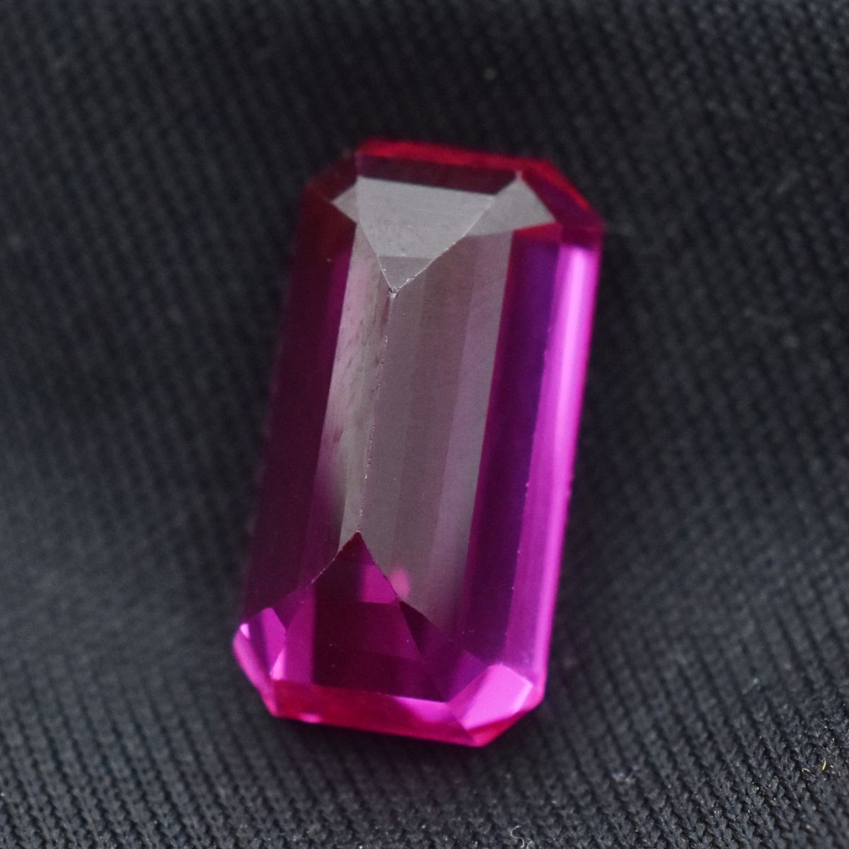 Emerald Shape CERTIFIED Pink Ruby 13.05 Carat Natural Loose Gemstone