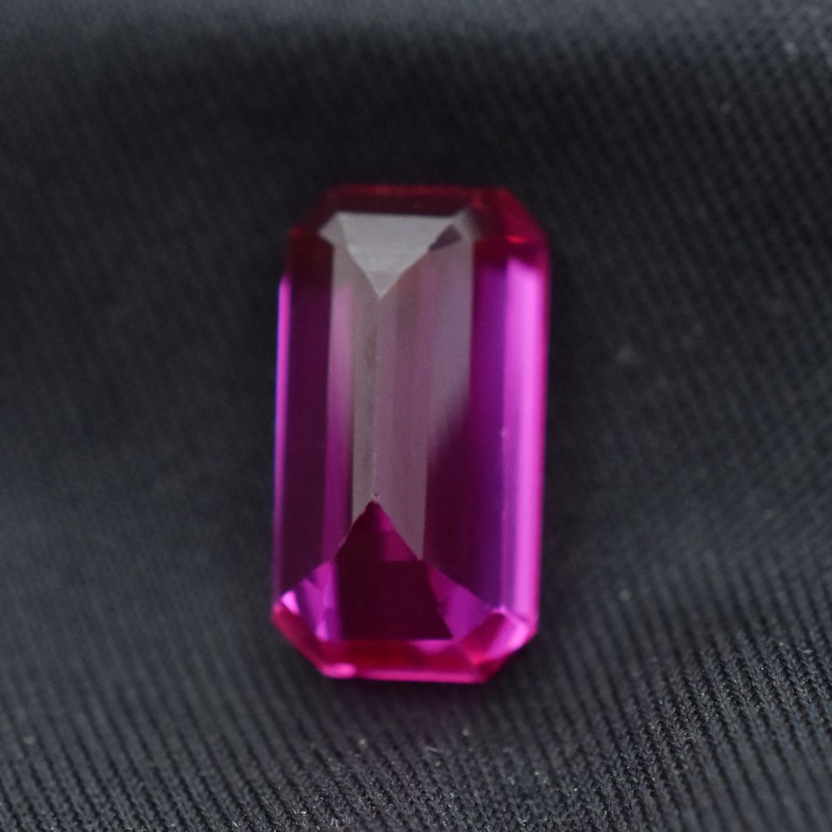 Emerald Shape CERTIFIED Pink Ruby 13.05 Carat Natural Loose Gemstone
