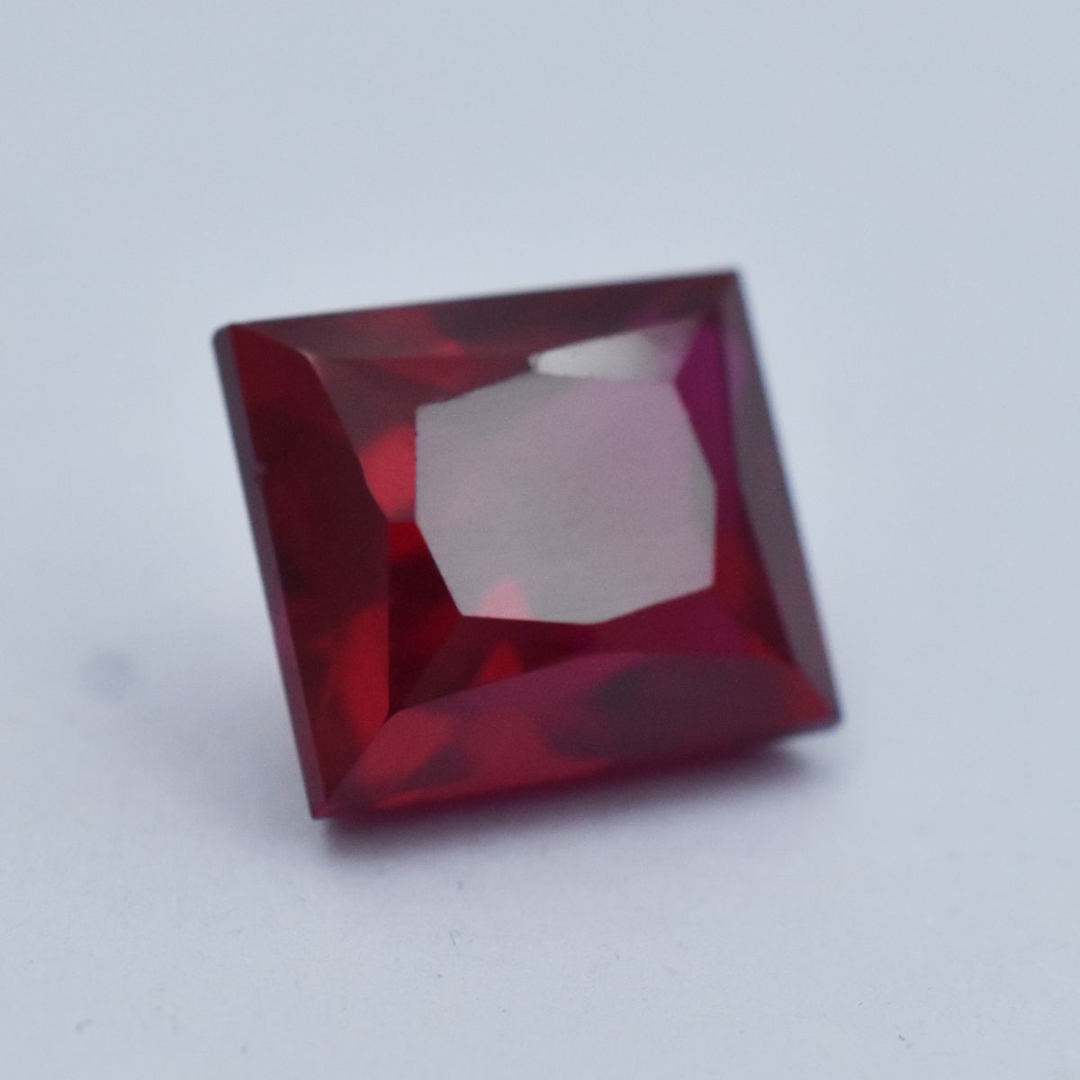 CERTIFIED Ruby Red Loose Gemstone Natural 15.35 Ct Emerald Shape Ring Size