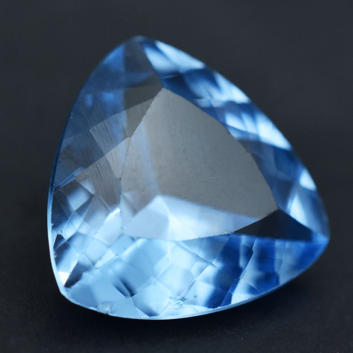 10.00 Carat Trillion Cut CERTIFIED Blue Sapphire Natural Loose Gemstone