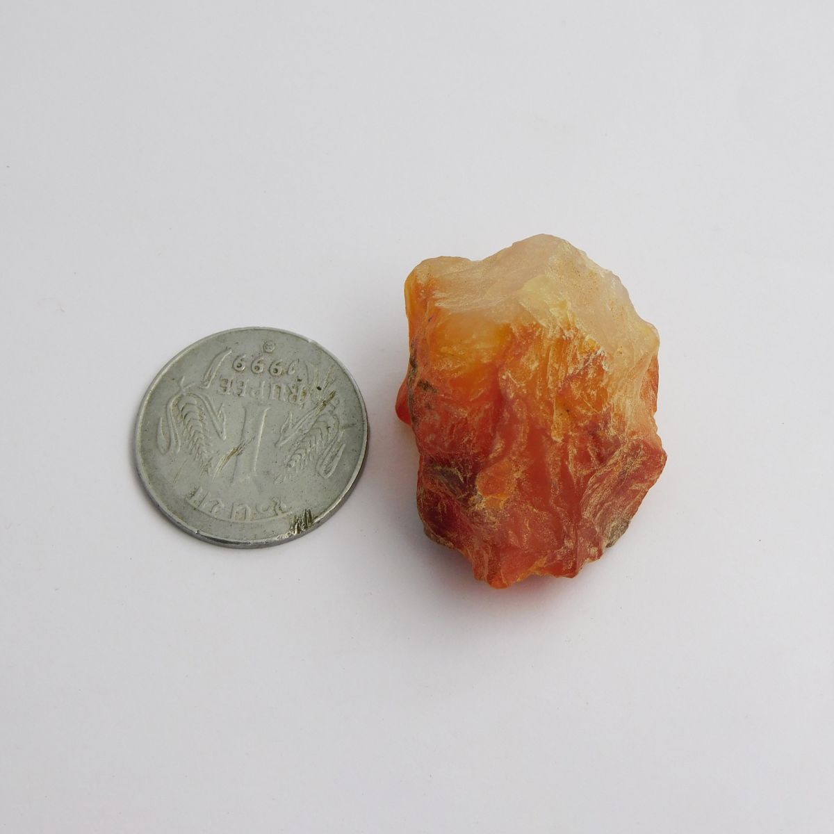 130.5 Ct Natural Orange Sapphire Rough Earth Mind CERTIFIED Loose Gemstone Rough