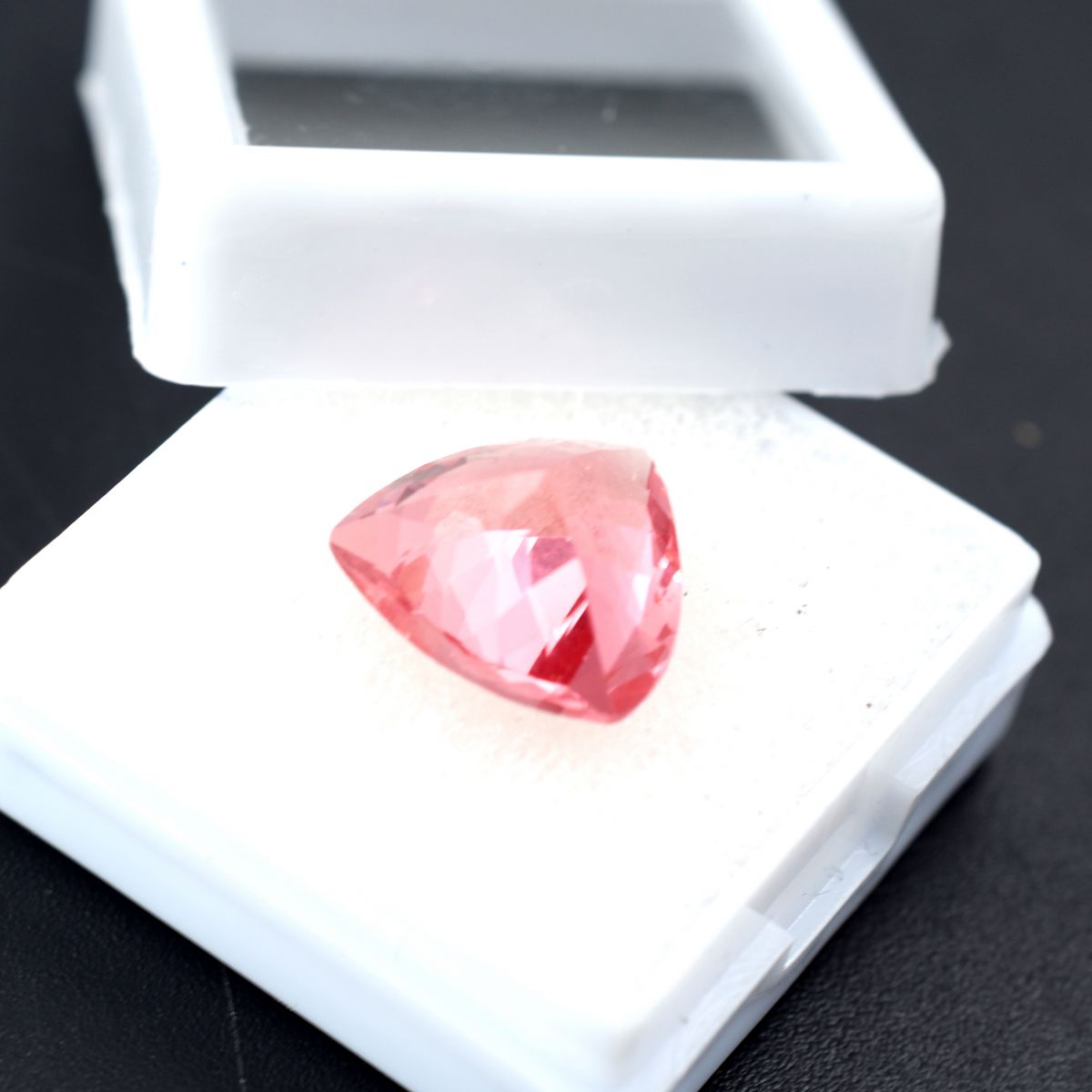 Padparadscha SAPPHIRE Trillion Cut 7.80 Ct NATURAL Rare Loose Gemstone CERTIFIED