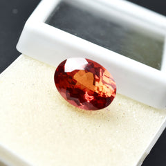 Oval Cut 12.85 Ct Natural CERTIFIED Orange Sapphire Pendent Size Loose Gemstone