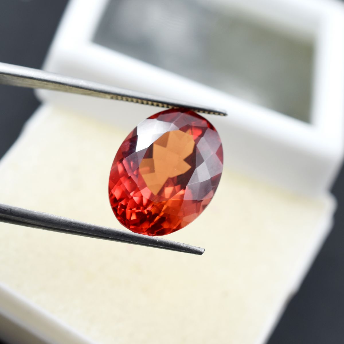 Oval Cut 12.85 Ct Natural CERTIFIED Orange Sapphire Pendent Size Loose Gemstone