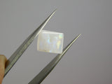 Moonstone 2.6 Ct Natural White Cabochon Shape CERTIFIED Loose Gemstone Ring Size