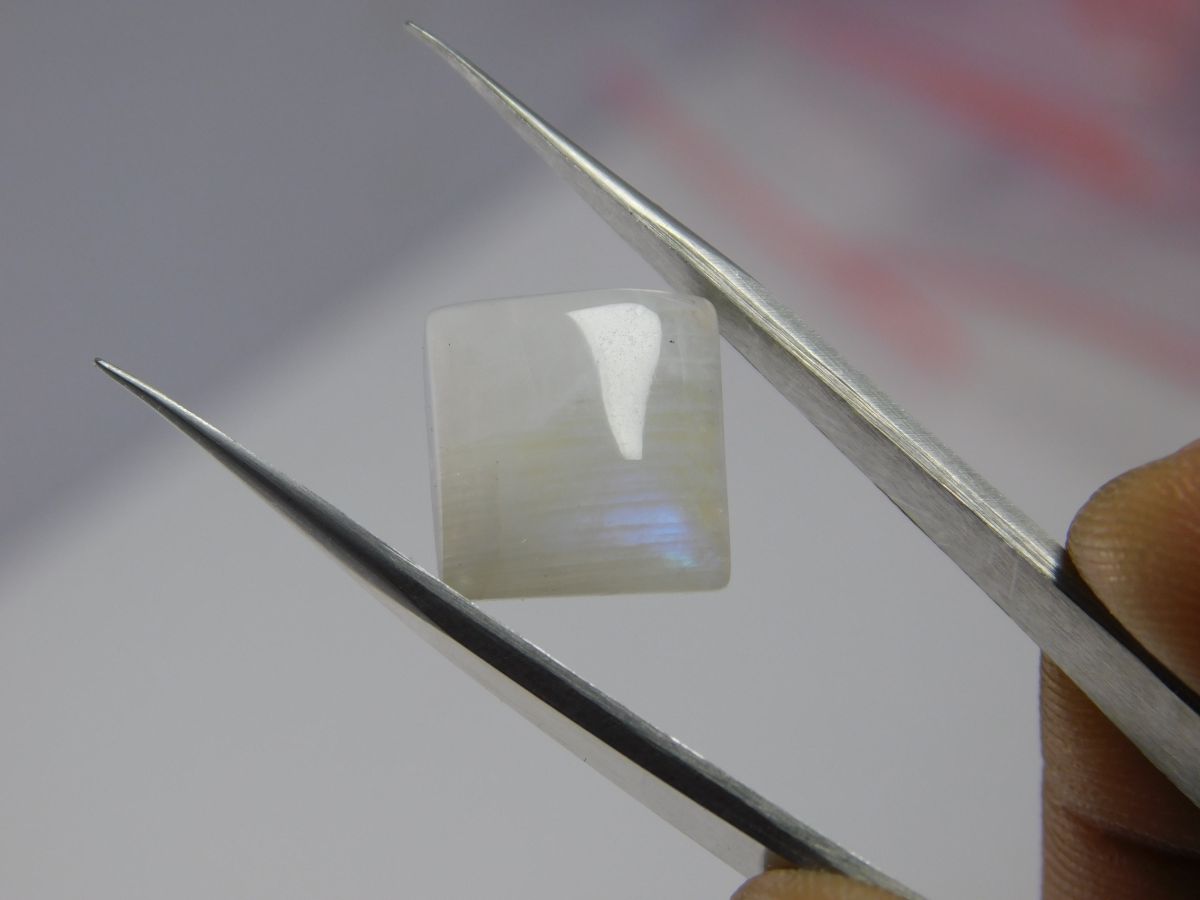 8.56 Ct Natural Cabochon Shape Certified Ring Size Moonstone Loose Gemstones