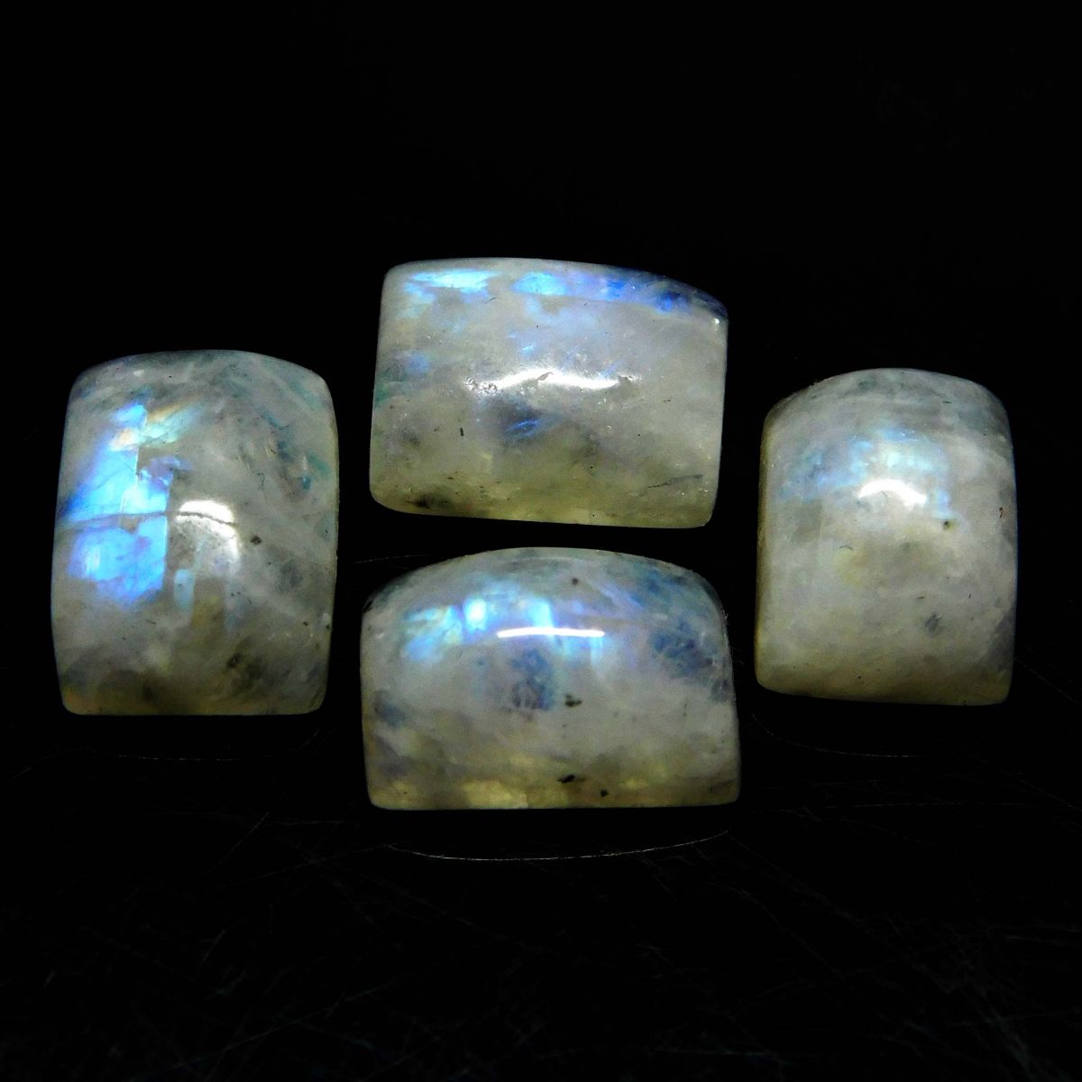 19.50 Ct Natural Moonstone CERTIFIED Brilliant Cabochon Lot Loose Gemstone