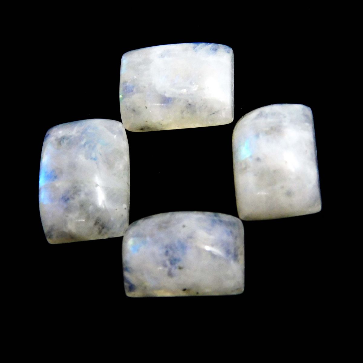 19.50 Ct Natural Moonstone CERTIFIED Brilliant Cabochon Lot Loose Gemstone