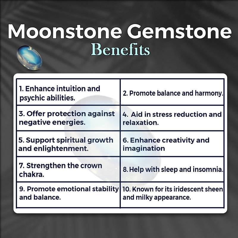 Moonstone 2.95 carat cabochon gemstone authenticity certificate