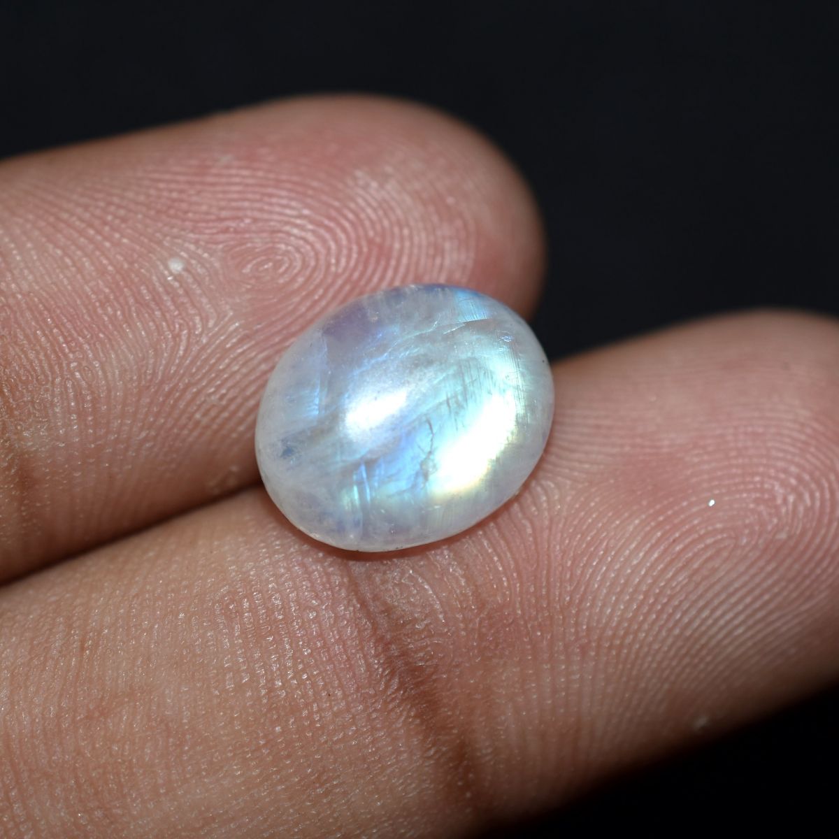 4.25 Ct Natural White Moonstone Loose Gemstone CERTIFIED Oval Shape AA++ Quality