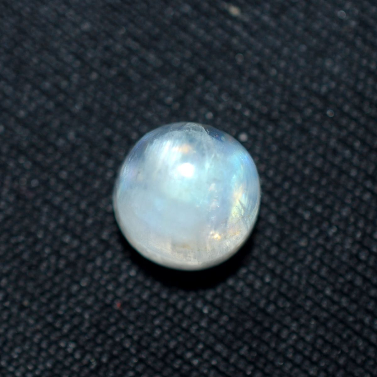 2.05 Ct Natural White Genuine Moonstone Round Shape CERTIFIED Loose Gemstone