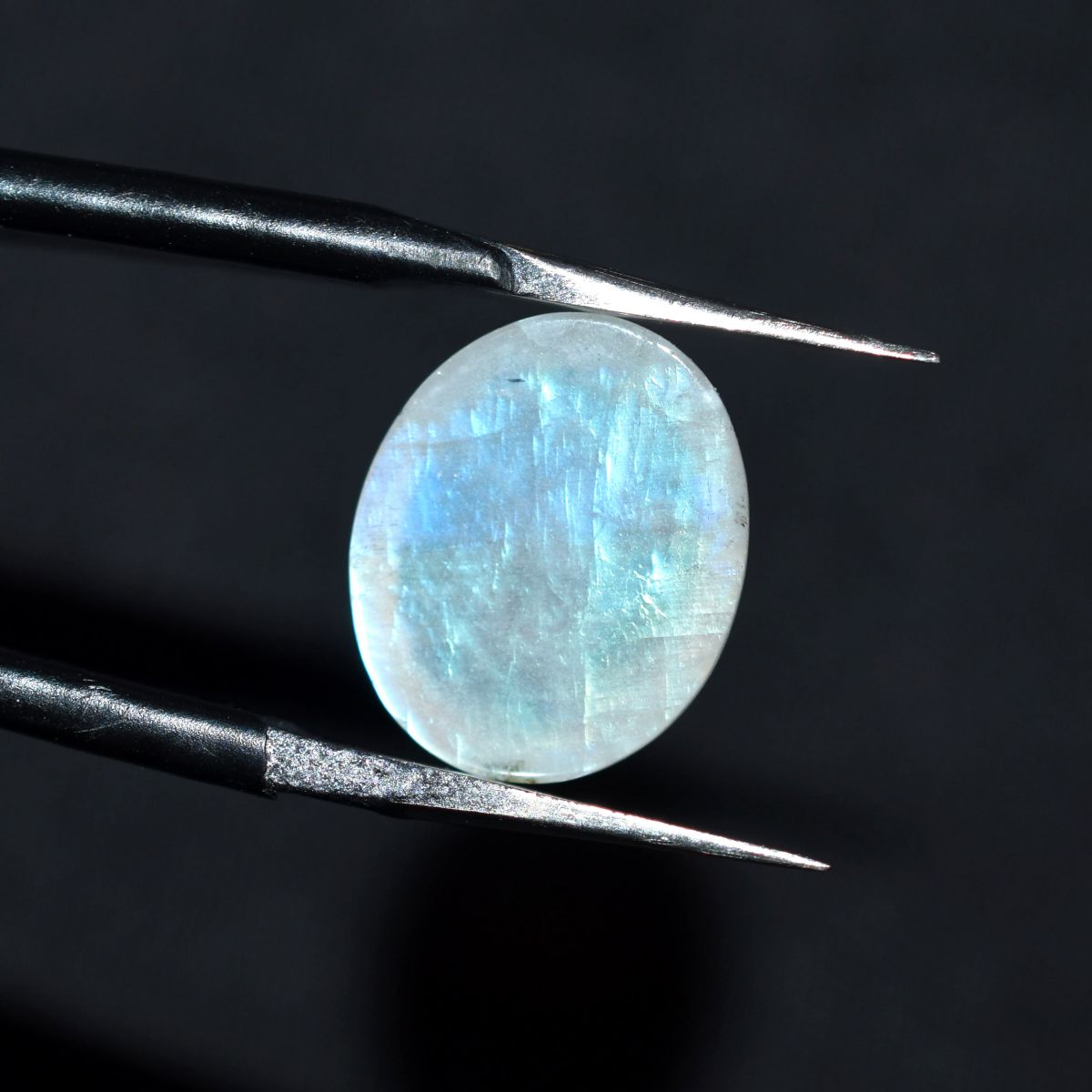 Moonstone Lot Natural White Oval Shape CERTIFIED Ring Size Loose Gemstone 12 Pcs