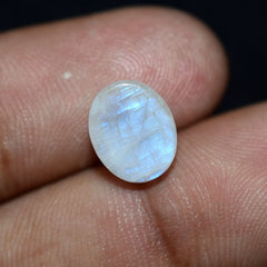 2.40 Ct Natural CERTIFIED White Oval Shape Stunning Moonstone Loose Gemstone